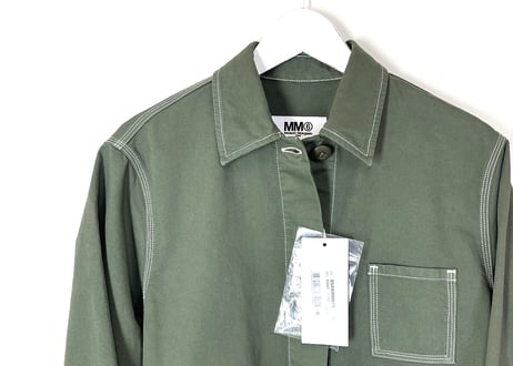 2019ss mm6 maison margiela spring coat green dead stock