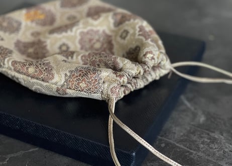 prada jacquard "巾着" bag dead stock