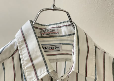 1980s christian dior stripe shirt