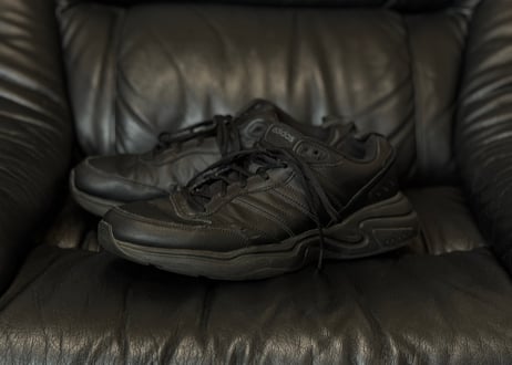 adidas leather sneakers