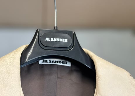 90-00s jilsander leather short jacket