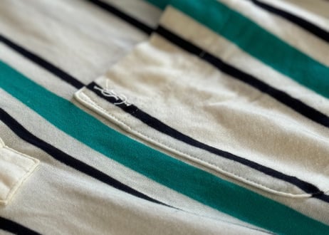 yves saint laurent stripe polo shirt green