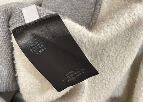 balenciaga 2019aw reverse logo sweat