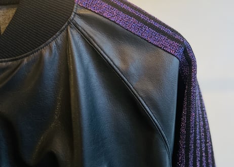 needles fake leather blouson jacket