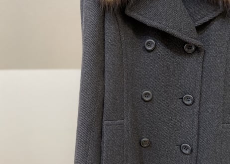 balenciaga double fur coat