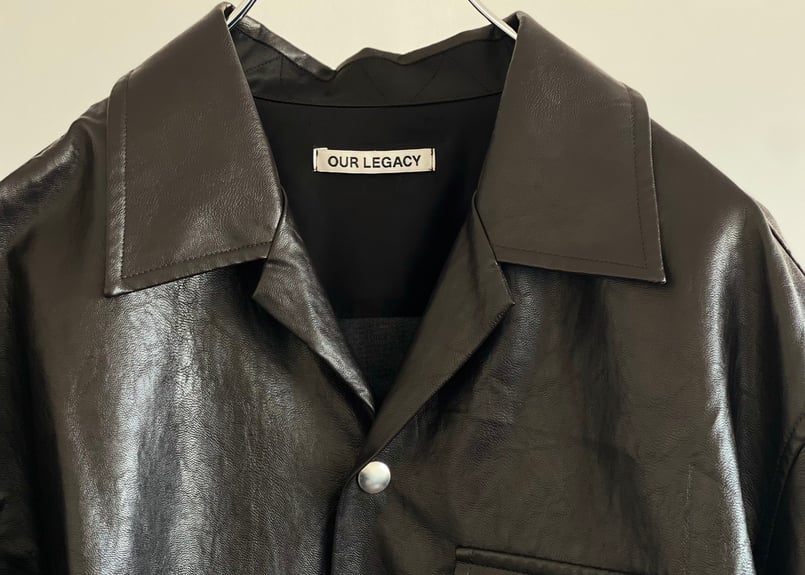 トップス Our Legacy VENICE BLOUSON 48 Our Legacy Venice Blouson - Black/Brown (Fake Leather