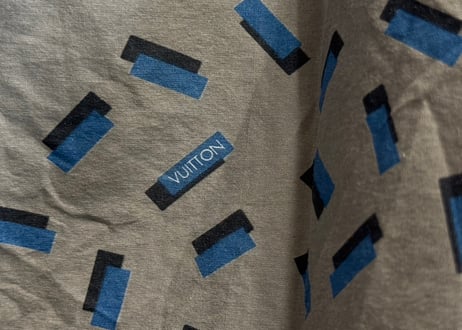 louis vuitton logo silk shirt