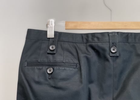 gucci design button trousers