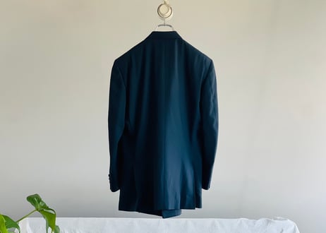 lanvin double green set up suit