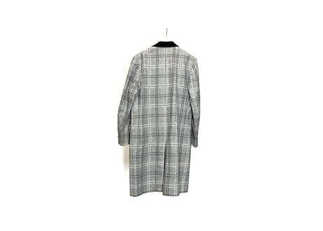 80s check chesterfield coat