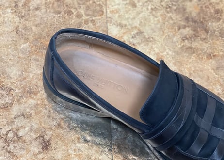 louis vuitton leather loafer