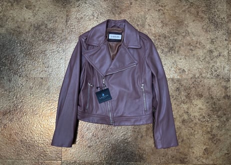lanvin 2017aw leather jacket dead stock