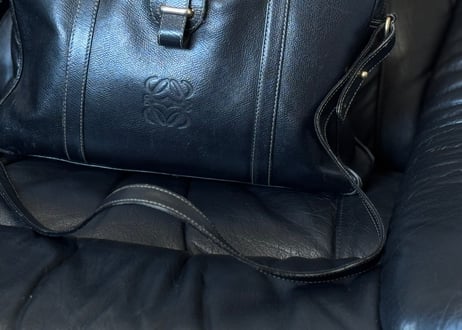 loewe leather anagram shoulder bag