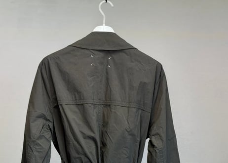 maison margiela technical fabric trench coat