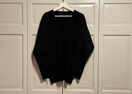homme plisse issey miyake no collar jacket