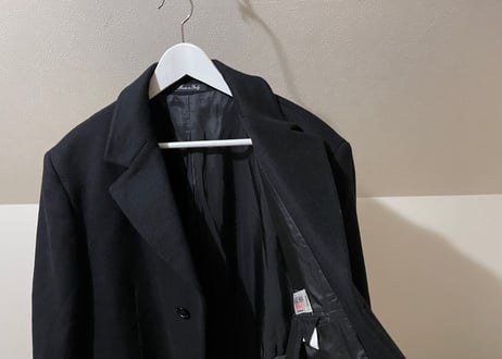 80s valentino "carisma rouge" cashmerewool chesterfield coat