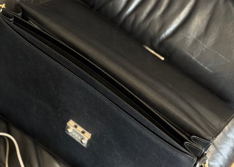 90-00s jilsander ”本人期” leather shoulder bag