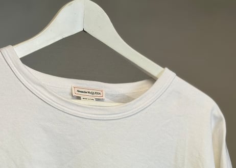 alexander mcqueen 2023ss over size logo tops