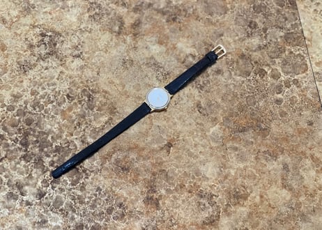 yves saint laurent leathe belt watch