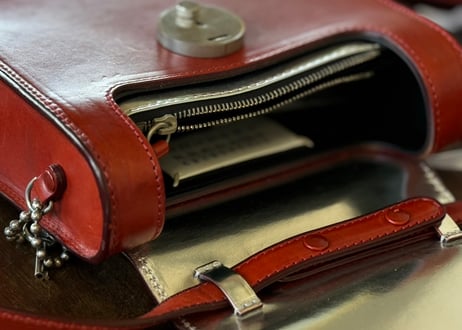 maison margiela leather shoulder bag