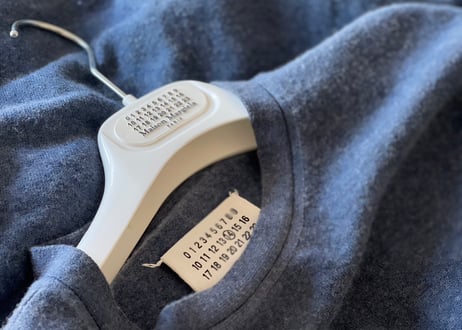 maison margiela elbow patch knit