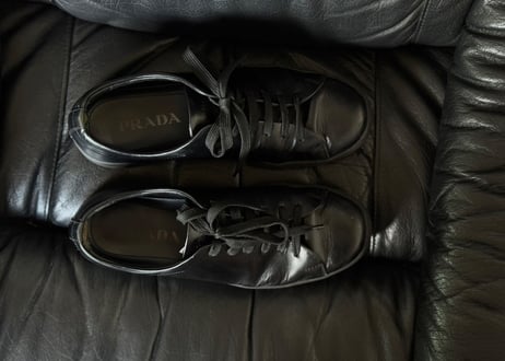 prada leather sneakers #2