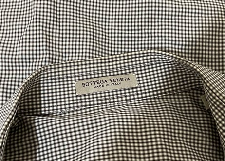 bottega veneta check shirt