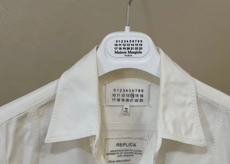 maison margiela "replica" work shirt