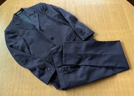 salvatore ferragamo stripe set up suit