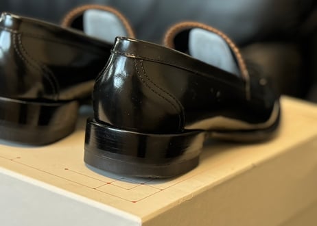 alexander mcqueen 2024ss leather heel loafer