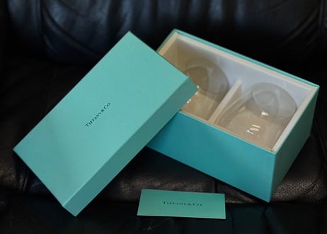 tiffany glass 2set dead stock