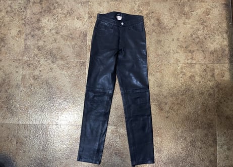 agnes b leather pants made in france