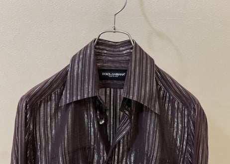 dolche&gabbana stripe shirt dead stock