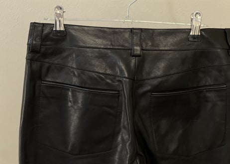 chanel leather pants