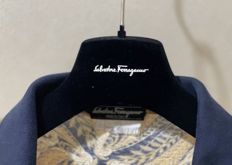 salvatore ferragamo open open collar polo shirt