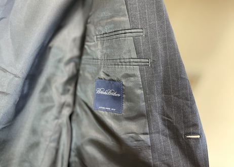 brooks brothers stripe set up suit