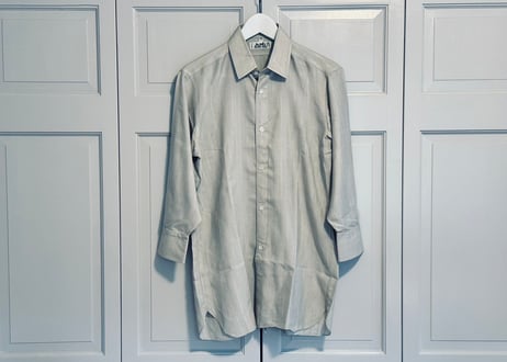 hermes silk three quarter sleeve shirt