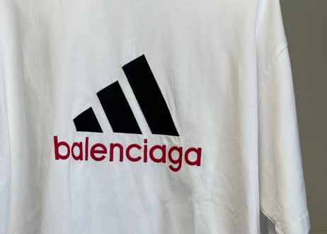 balenciaga adidas game shirt white