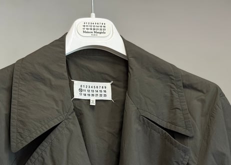 maison margiela technical fabric trench coat