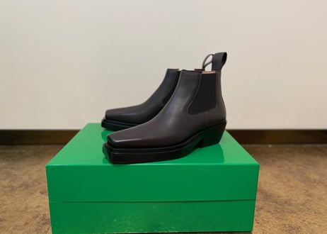 bottega veneta 2020aw heel boots dead stock 42 dark brown