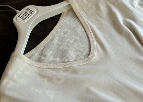 maison margiela "miss diana" AIDS t white