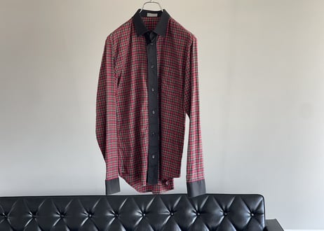dior homme check shirt