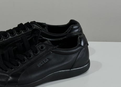 90-00s prada sports leather sneaker #a