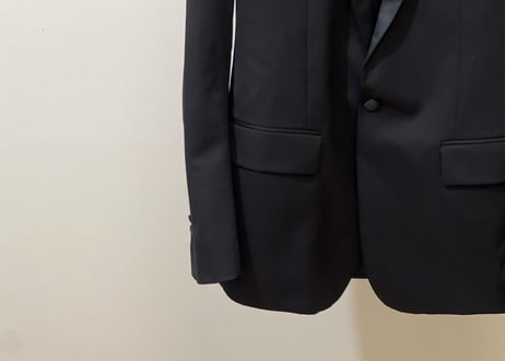 balmain 2019aw tuxedo set up suit dead stock