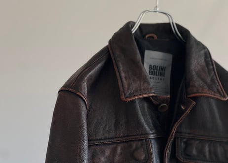 borini  fade leather jacket