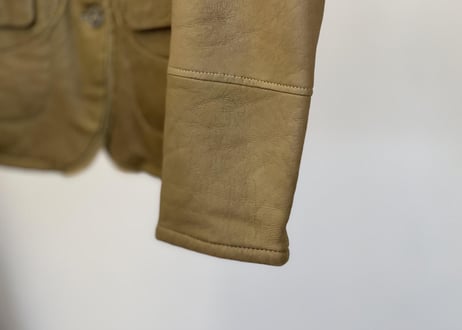jilsander mouton leather coat