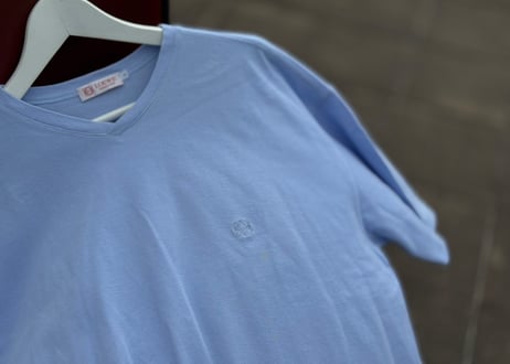 80-90s loewe anagram logo blue tops