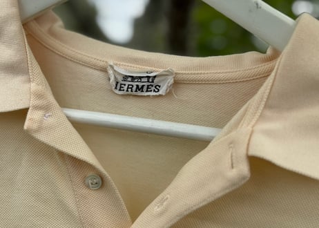 hermes "Le Duc logo" polo shirt light yellow