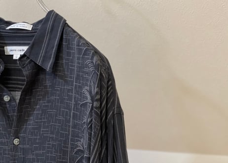 pierre cardin over size rayon shirt