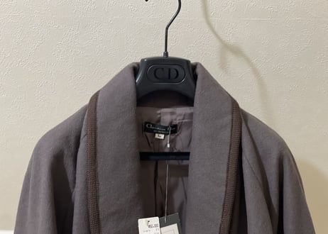 christian dior cashmere woo coat dead stock